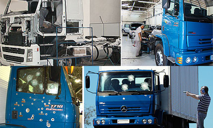 Capa: Empresas investem em blindagem de caminhões contra roubo de carga