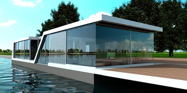 Capa: Casa de Vidro parece flutuar em lago na Holanda