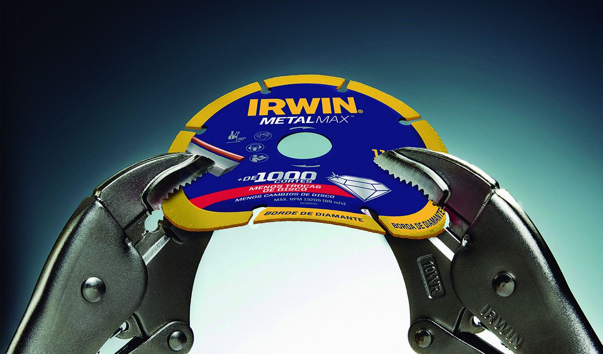 Capa: Irwin lança disco abrasivo diamantado que permite mais de mil cortes