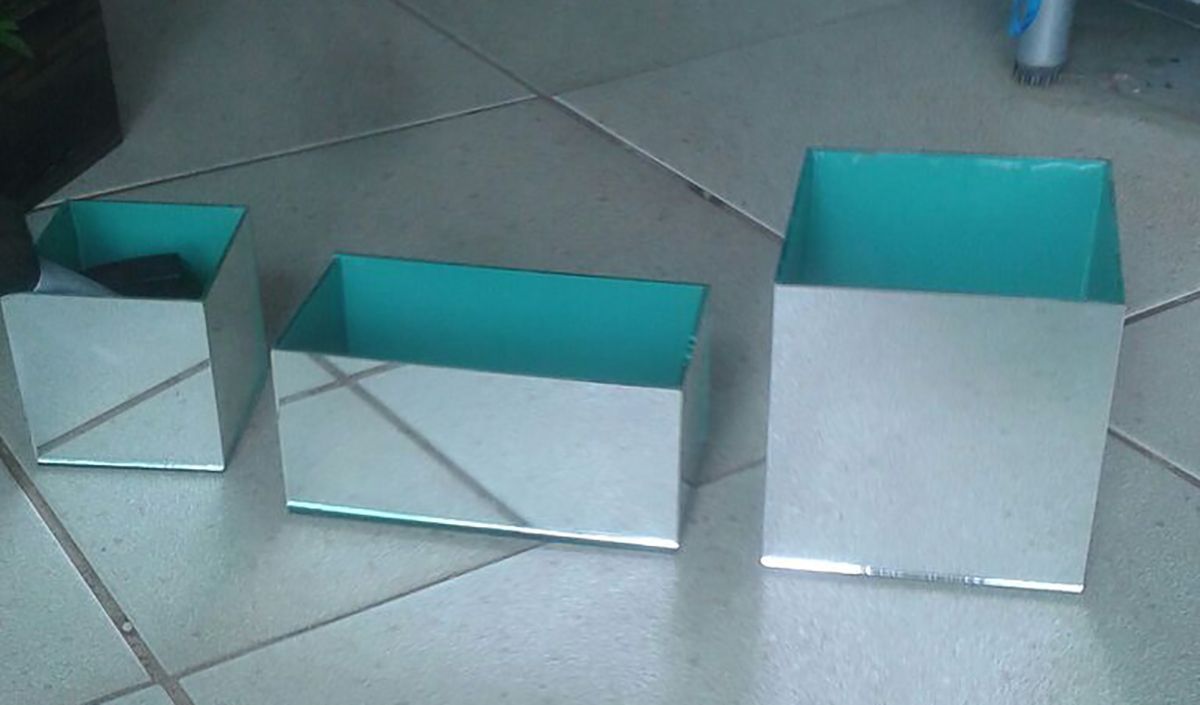 Capa: Transforme retalhos de vidro espelhado em caixas